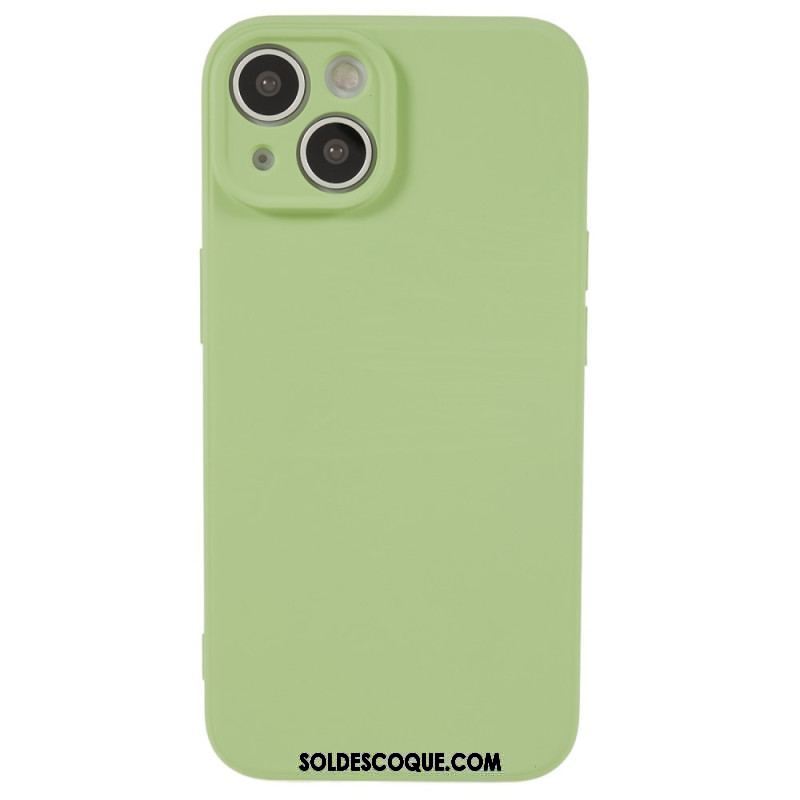 Coque iPhone 15 Silicone et Microfibre