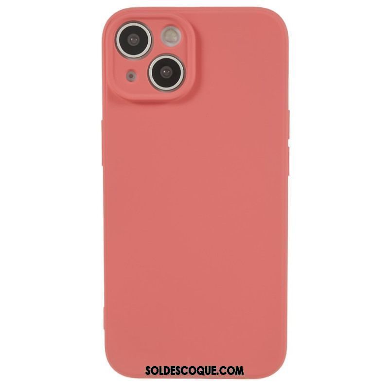 Coque iPhone 15 Silicone et Microfibre