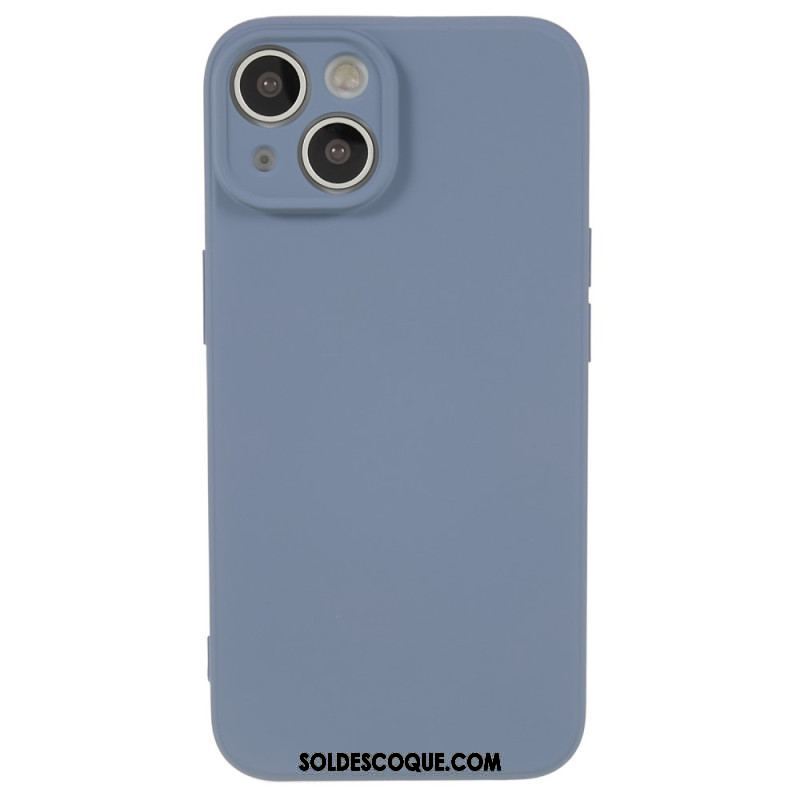 Coque iPhone 15 Silicone et Microfibre