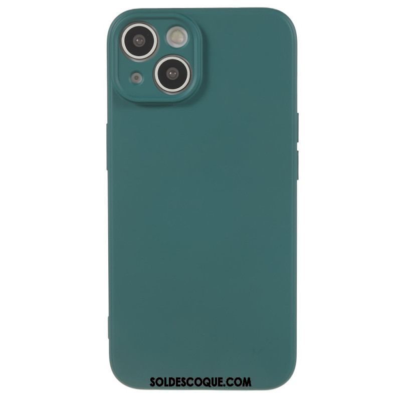 Coque iPhone 15 Silicone et Microfibre