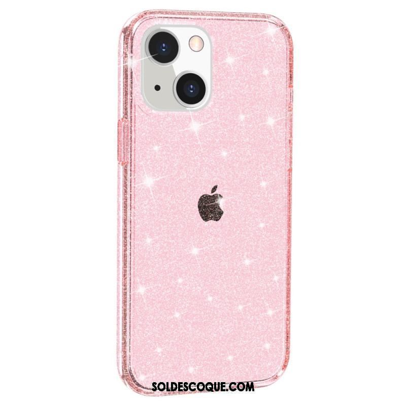 Coque iPhone 15 Transparente Paillettes