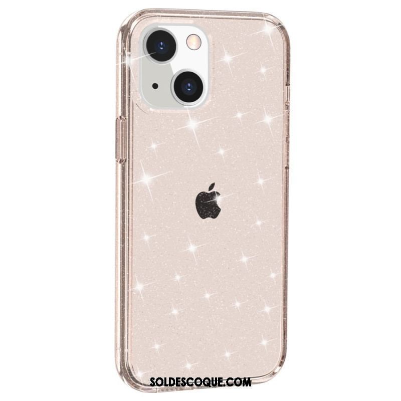 Coque iPhone 15 Transparente Paillettes