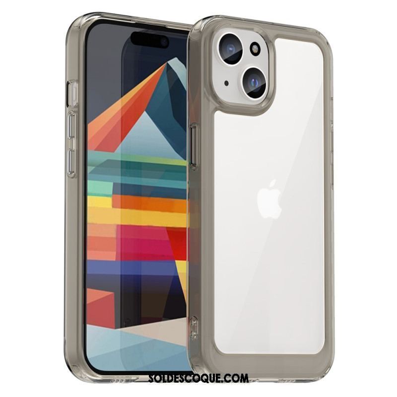 Coque iPhone 15 Transparente Rebords Silicone