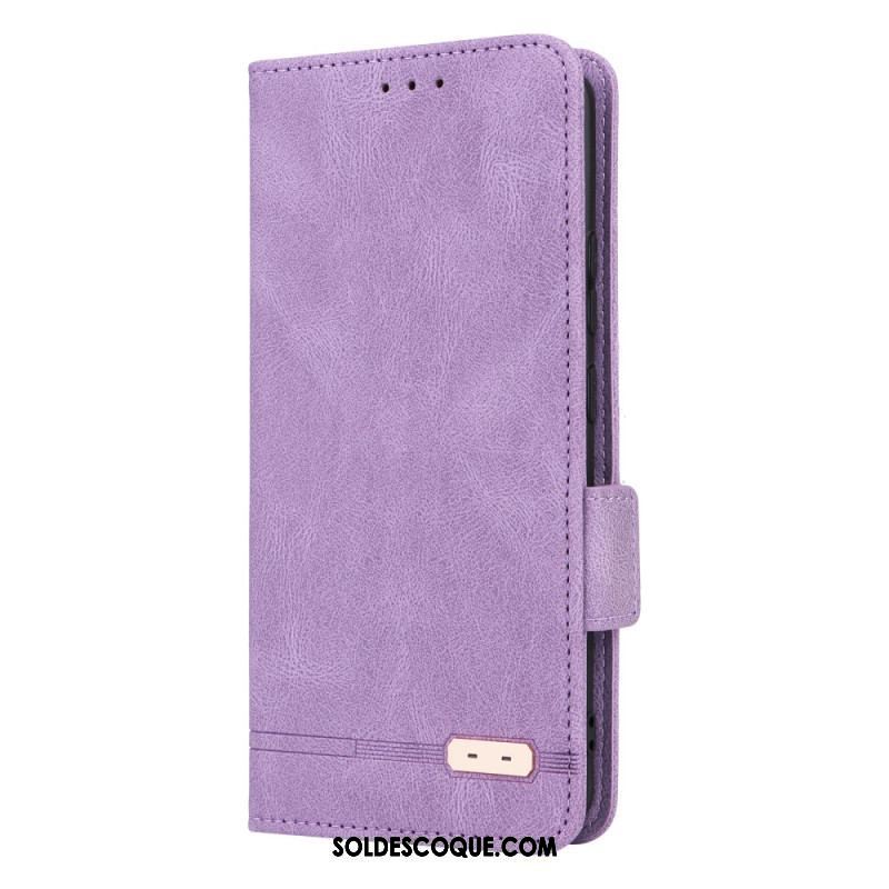 Flip Cover Moto G73 5G Texture Cuir