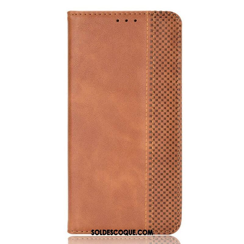 Flip Cover OnePlus Nord 2 5G Effet Cuir Vintage Stylisé