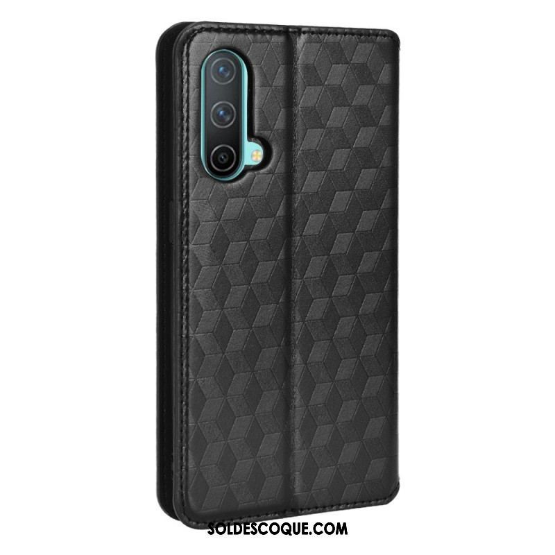 Flip Cover OnePlus Nord CE 5G Effet Cuir Diamant