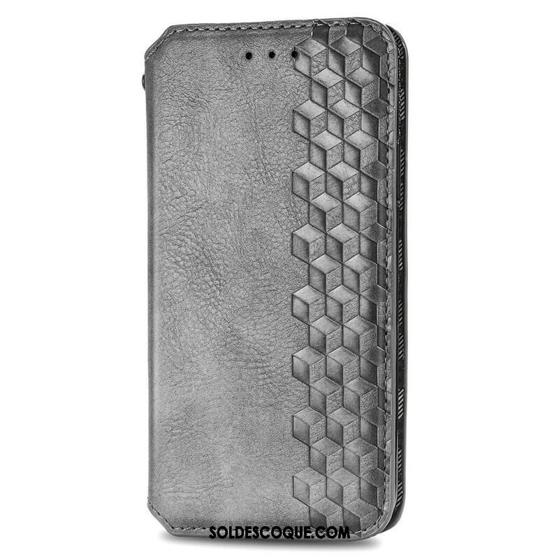 Flip Cover Oppo A16 / A16s Effet Cuir Texture Diamant