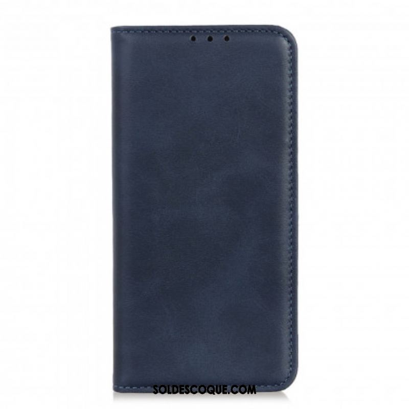 Flip Cover Oppo A94 5G Cuir Fendu Élégance