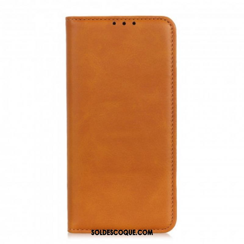 Flip Cover Oppo A94 5G Cuir Fendu Élégance