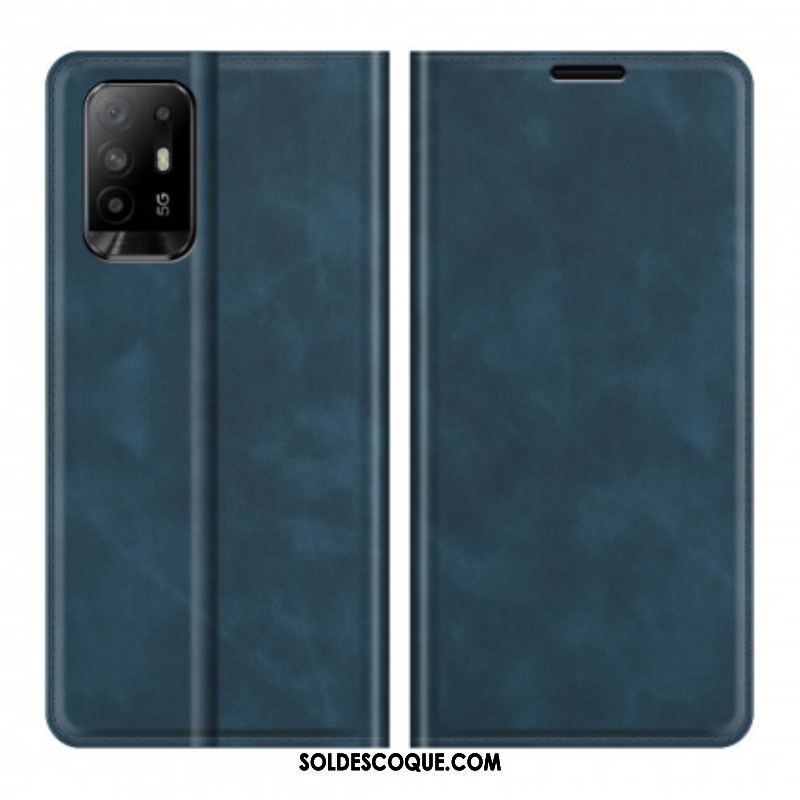 Flip Cover Oppo A94 5G Effet Cuir Douceur