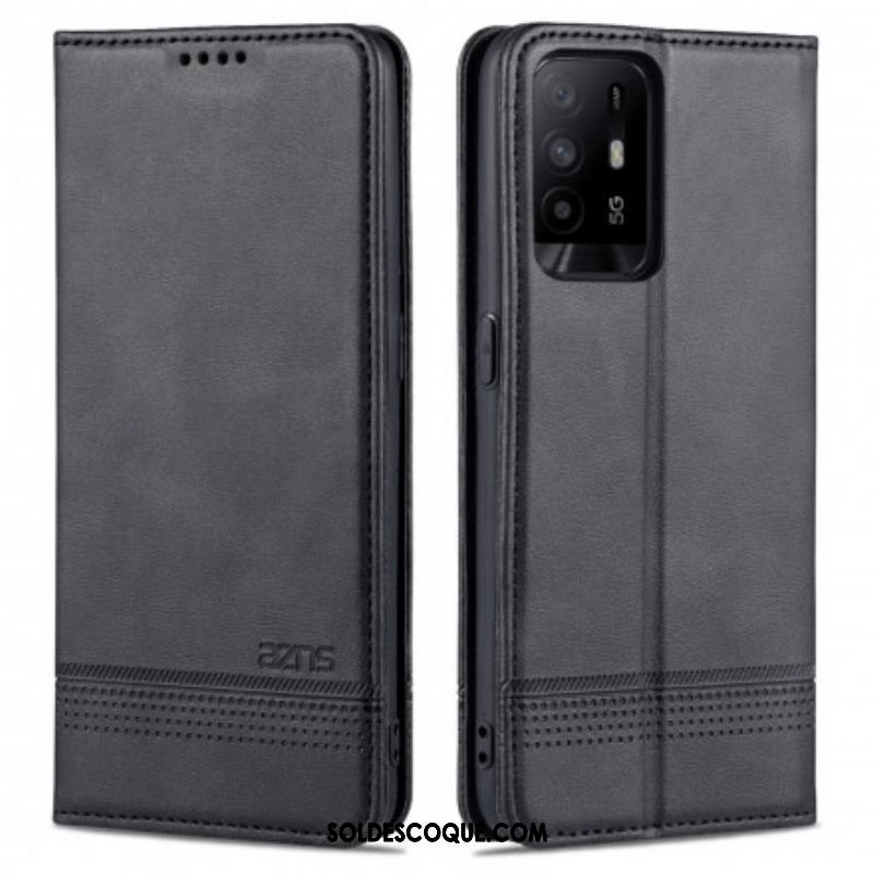 Flip Cover Oppo A94 5G Style Cuir AZNS