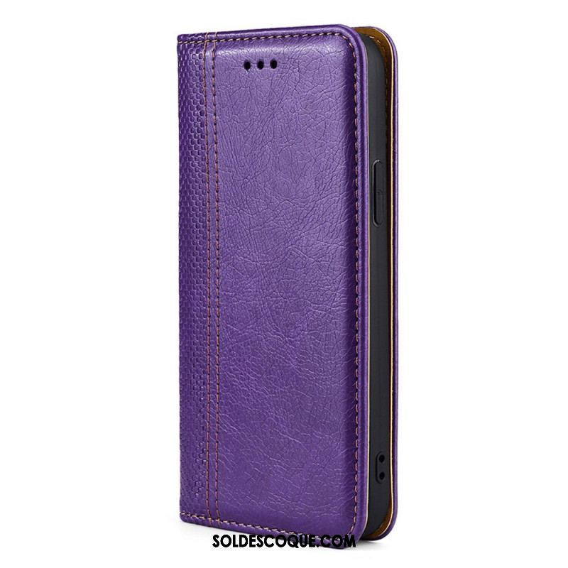 Flip Cover Oppo Find X5 Pro Effet Cuir Vintage