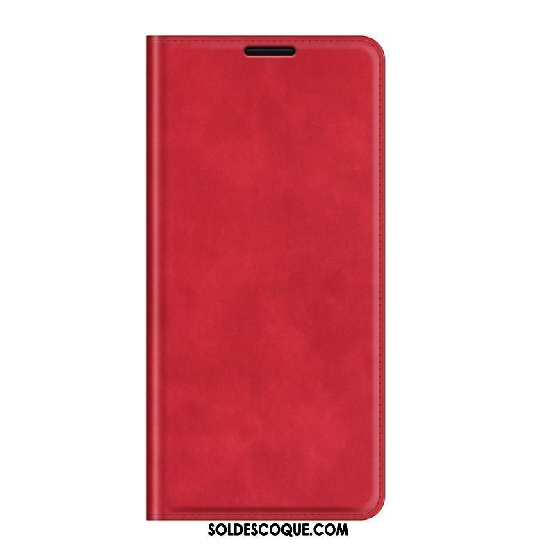 Flip Cover Oppo Reno 6 Pro 5G Skin-Touch Douceur