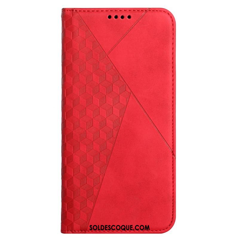 Flip Cover Samsung Galaxy A12 / M12 Effet Cuir Géo