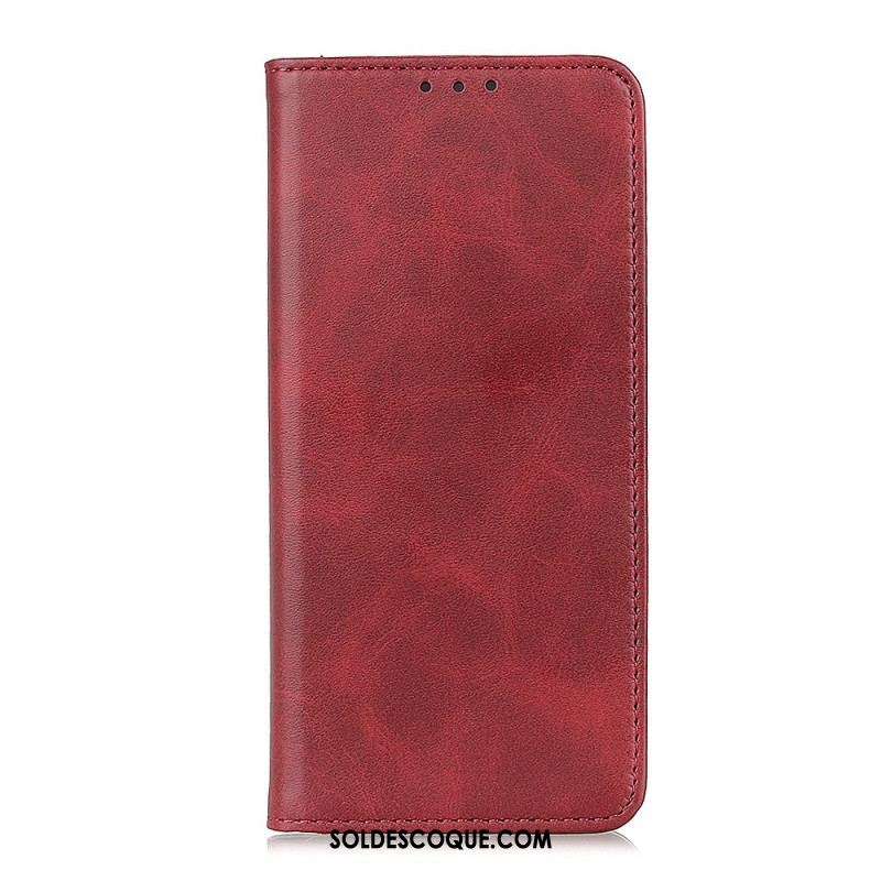 Flip Cover Samsung Galaxy A13 5G / A04s Cuir Fendu