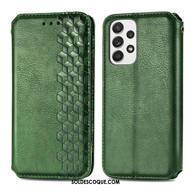 Flip Cover Samsung Galaxy A13 Effet Cuir Motif 3D