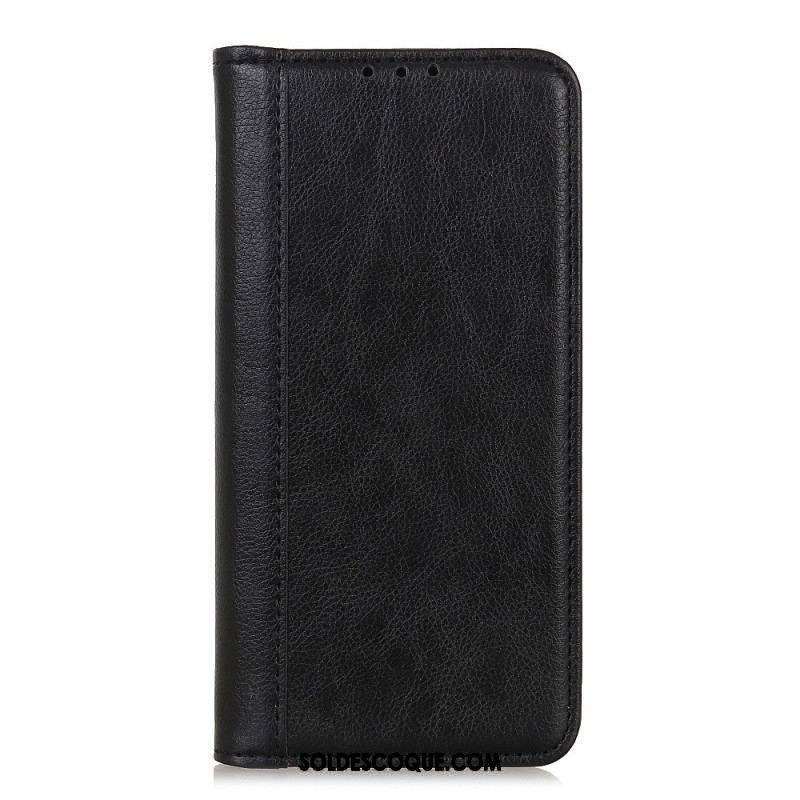 Flip Cover Samsung Galaxy A14 5G / A14 Cuir Fendu Stylé