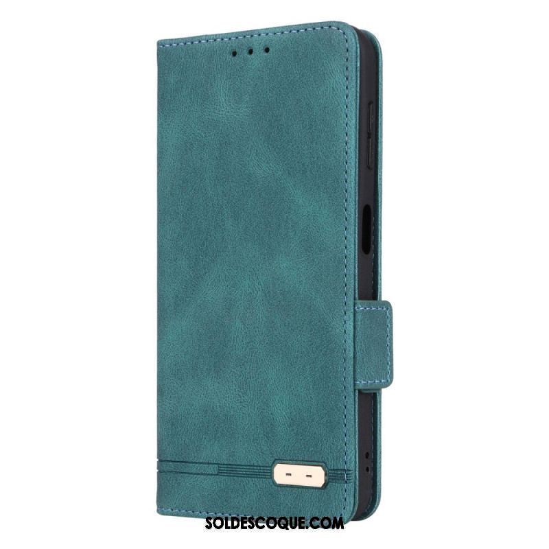 Flip Cover Samsung Galaxy A14 5G / A14 Texture Cuir