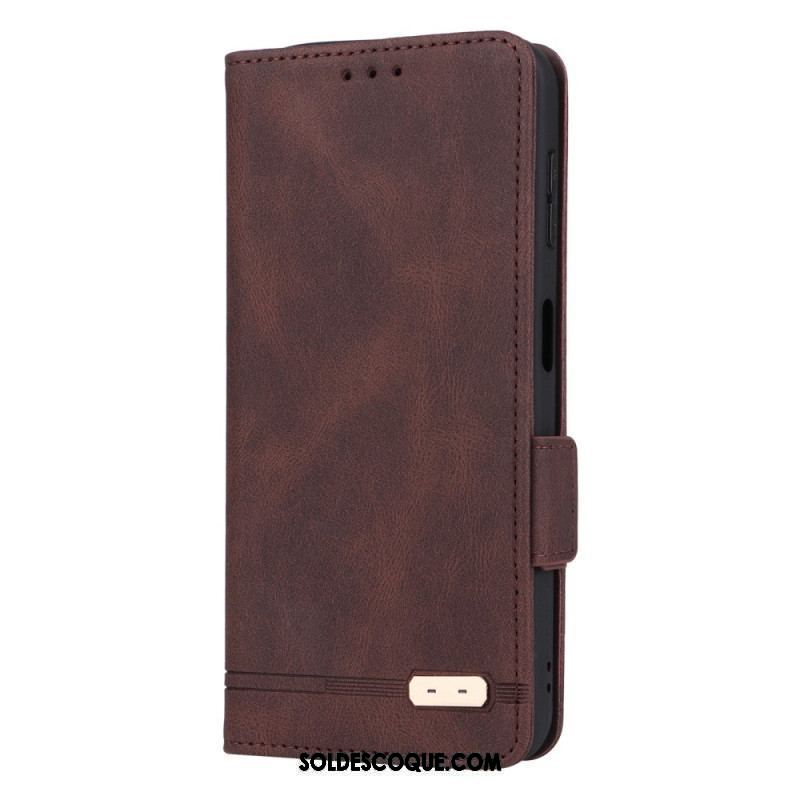 Flip Cover Samsung Galaxy A14 5G / A14 Texture Cuir