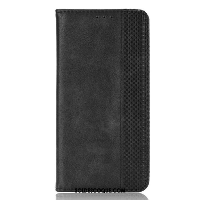 Flip Cover Samsung Galaxy M23 5G Effet Cuir Vintage Stylisé