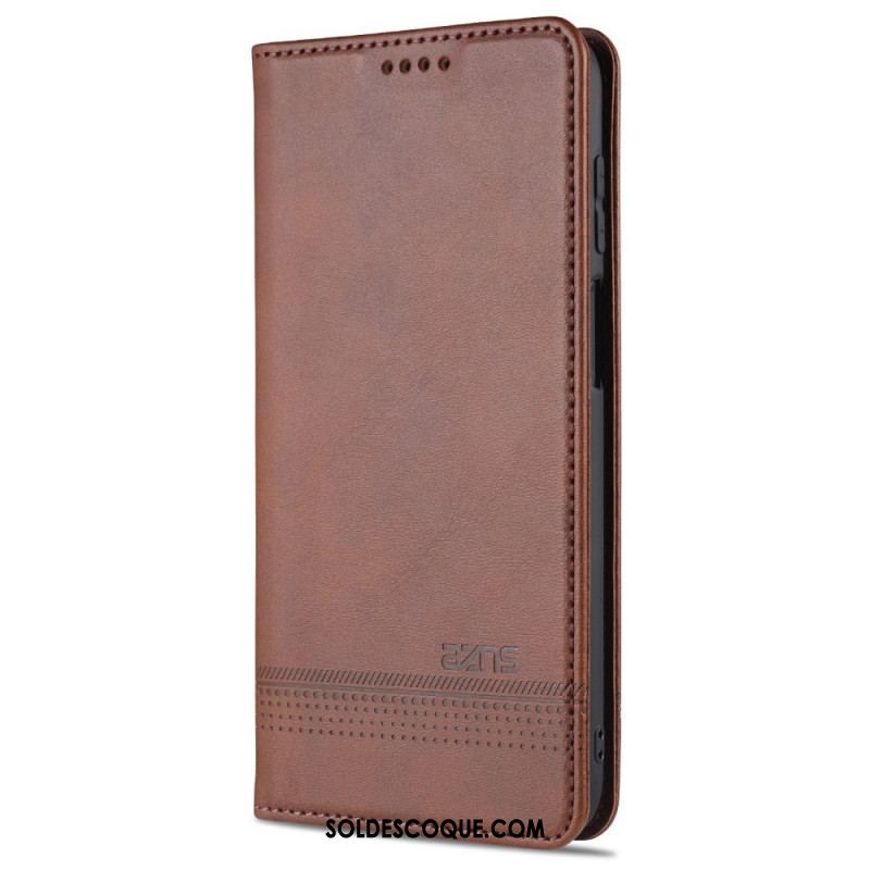 Flip Cover Samsung Galaxy M32 Style Cuir AZNS