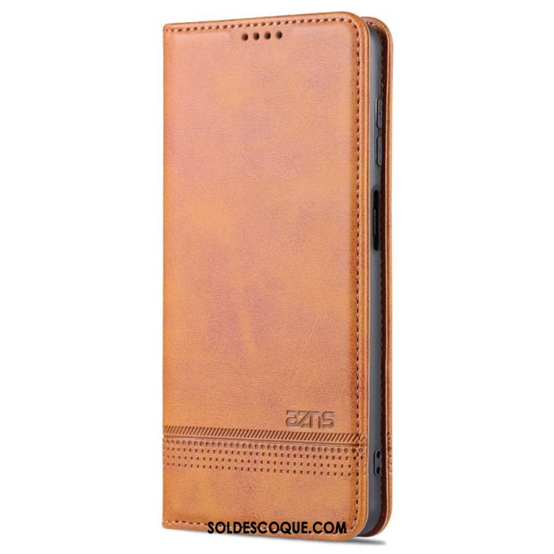 Flip Cover Samsung Galaxy M52 5G AZNS Effet Cuir