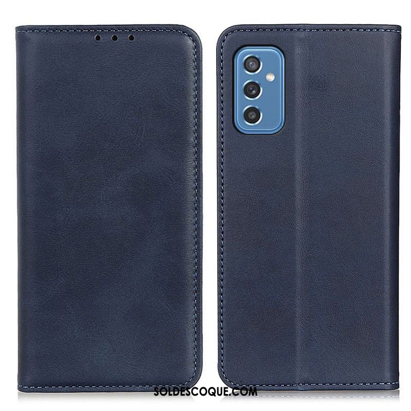 Flip Cover Samsung Galaxy M52 5G Cuir Élégant