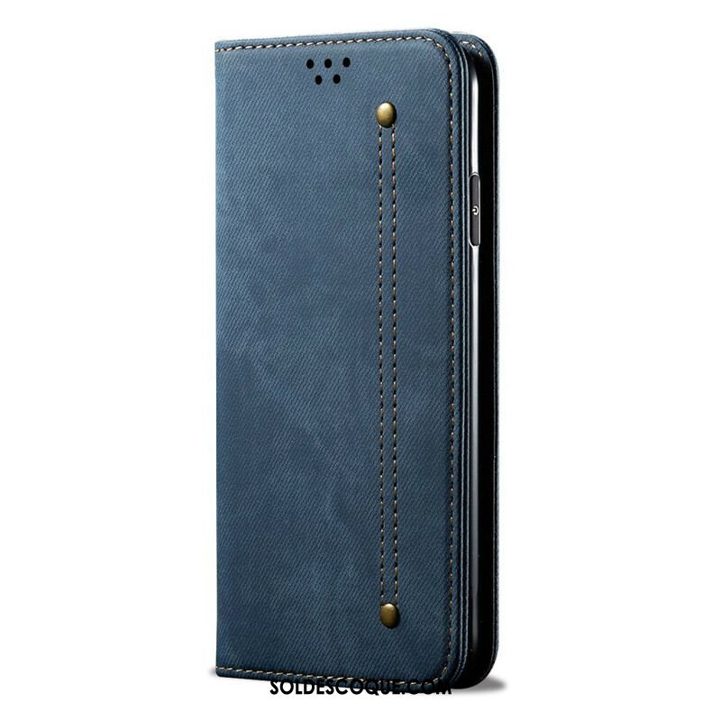 Flip Cover Samsung Galaxy S20 FE Tissu Jeans