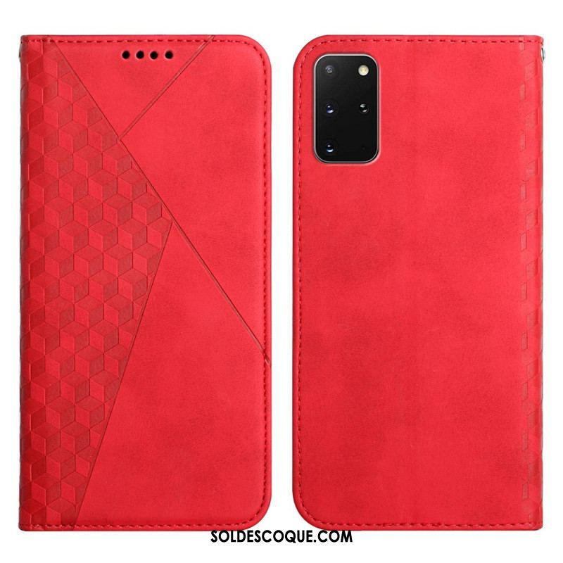 Flip Cover Samsung Galaxy S20 Plus / S20 Plus 5G Effet Cuir Géo