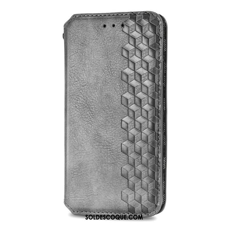 Flip Cover Samsung Galaxy S21 FE Effet Cuir Texture Diamant