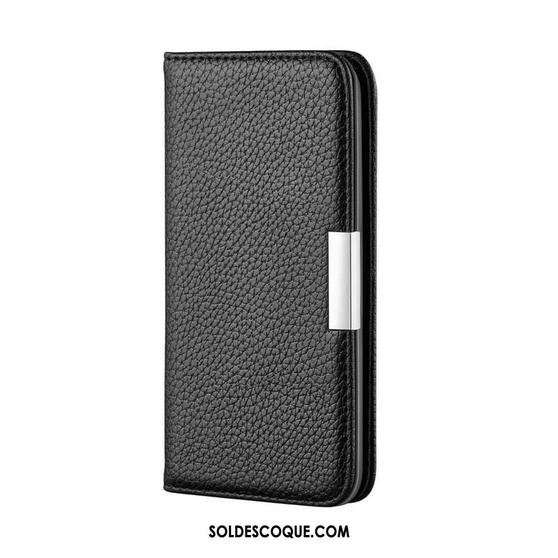 Flip Cover Samsung Galaxy S21 FE Simili Cuir Litchi Ultra Chic