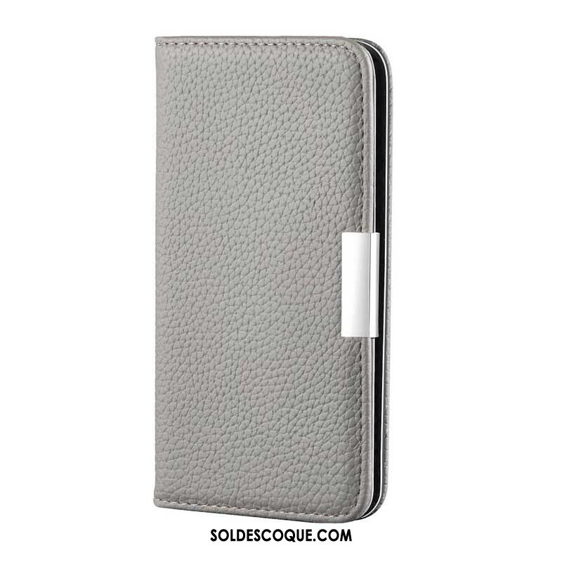 Flip Cover Samsung Galaxy S21 FE Simili Cuir Litchi Ultra Chic