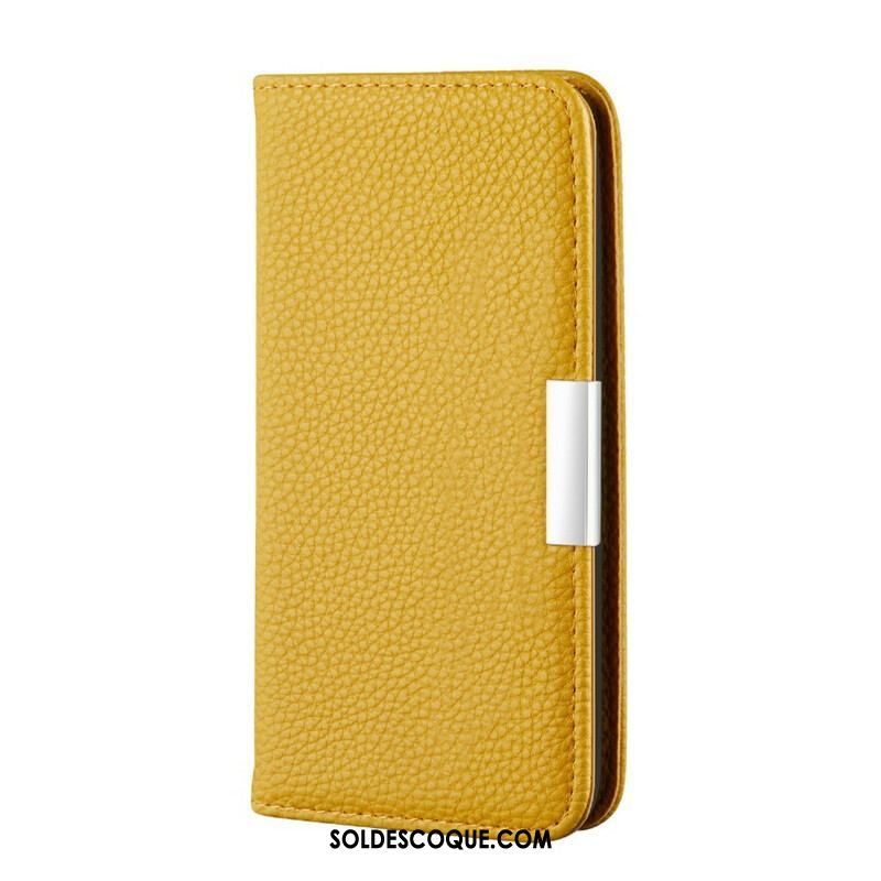 Flip Cover Samsung Galaxy S21 FE Simili Cuir Litchi Ultra Chic