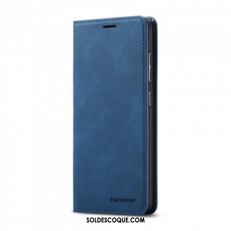 Flip Cover Samsung Galaxy S21 Plus 5G Effet Cuir FORWENW