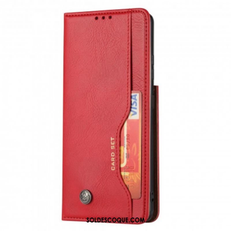 Flip Cover Samsung Galaxy S21 Ultra 5G Simili Cuir Porte-Cartes