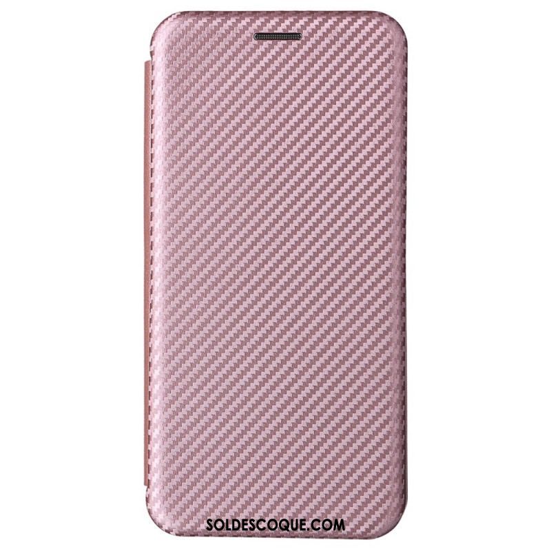 Flip Cover Samsung Galaxy S22 5G Fibre Carbone