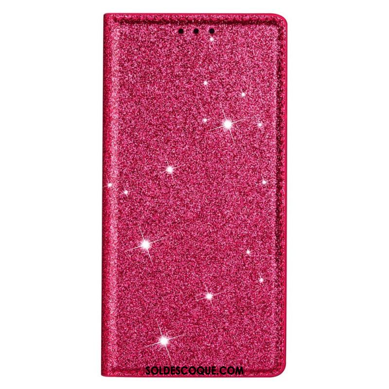 Flip Cover Samsung Galaxy S22 5G Style Paillettes