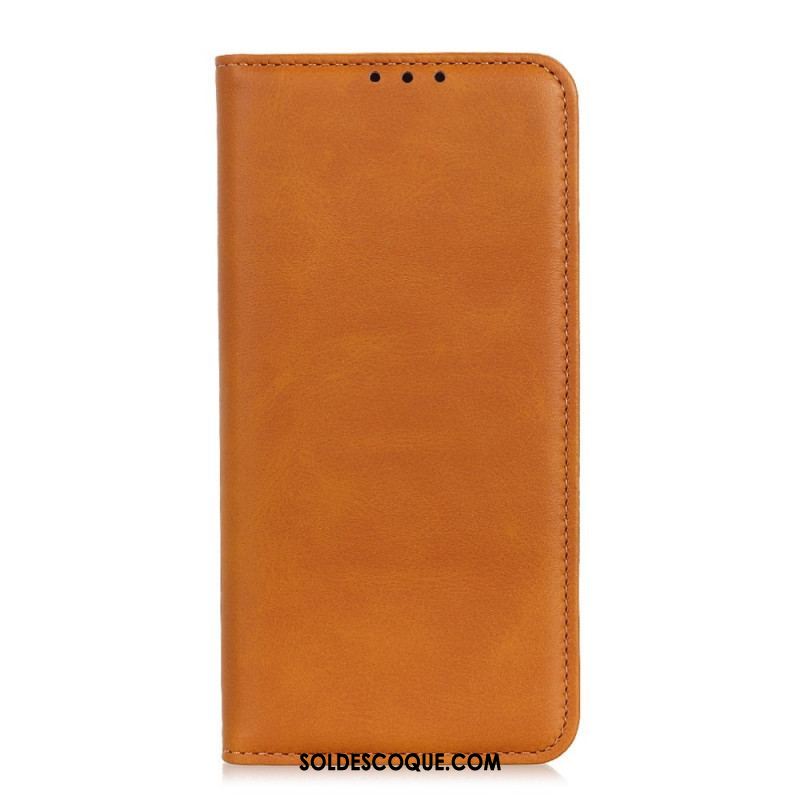 Flip Cover Samsung Galaxy S22 Ultra 5G Cuir Fendu Élégance