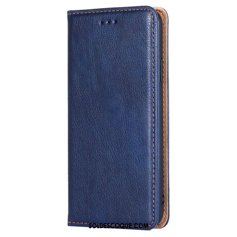 Flip Cover Samsung Galaxy S23 Plus 5G Simili Cuir Coutures