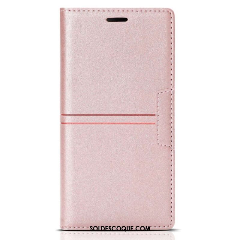 Flip Cover Samsung Galaxy S23 Plus 5G Style Cuir Couture Fermoir Magnétique