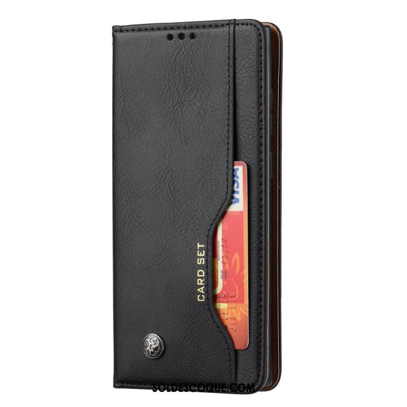 Flip Cover Samsung Galaxy S23 Ultra 5G Simili Cuir Porte-Cartes