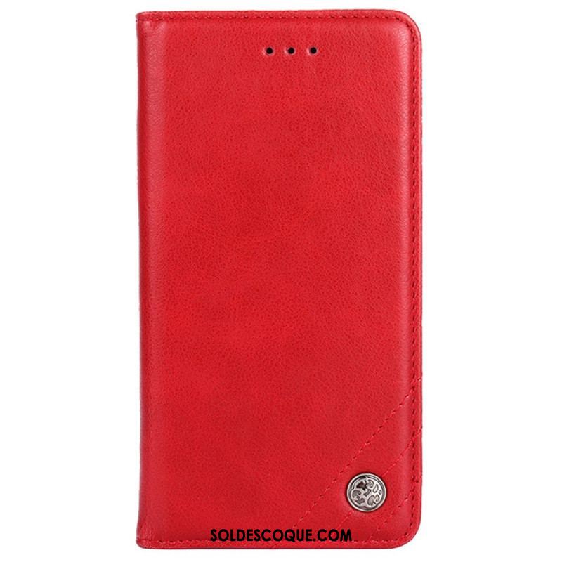 Flip Cover Sony Xperia 10 IV Simili Cuir Rivet Décoratif