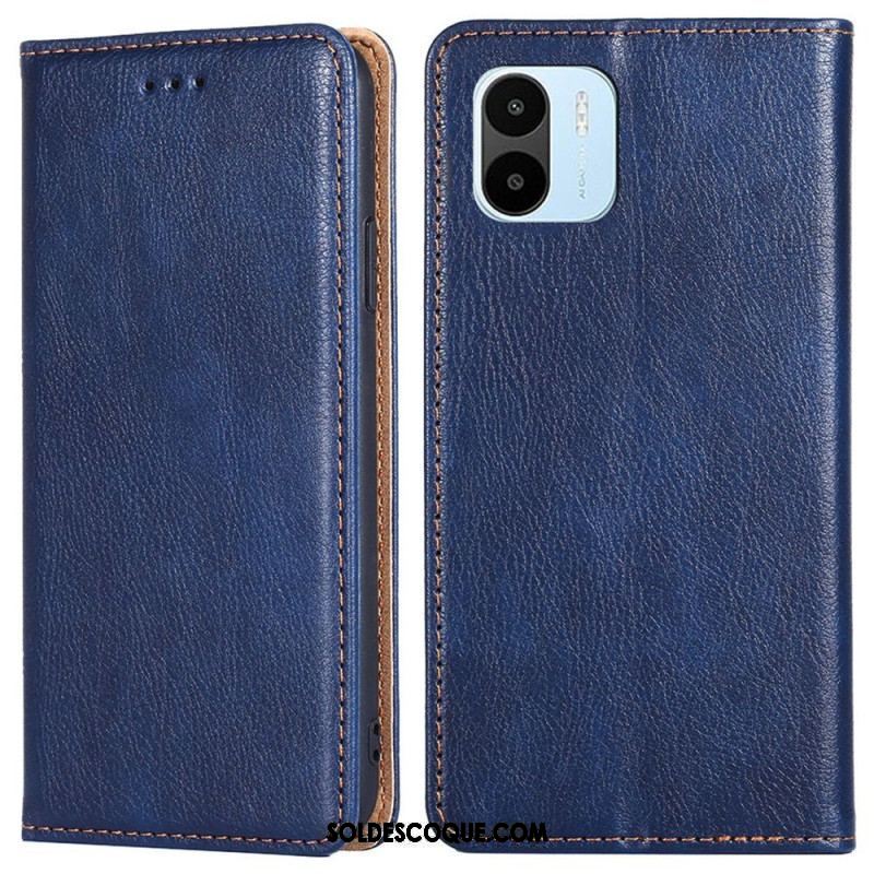 Flip Cover Xiaomi Redmi A1 Simili Cuir Coutures