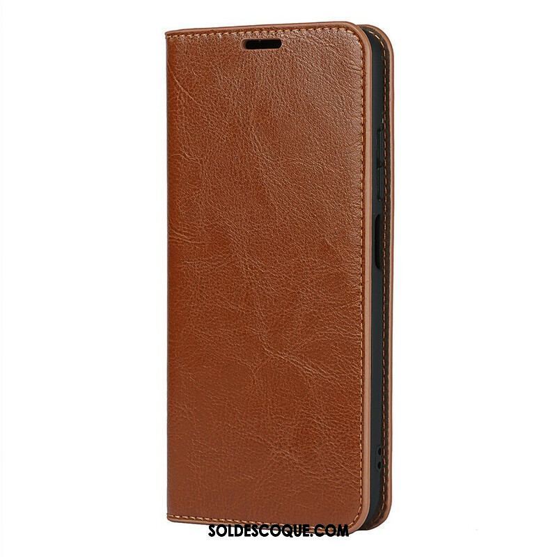 Flip Cover Xiaomi Redmi Note 10 5G / Poco M3 Pro 5G Cuir Véritable