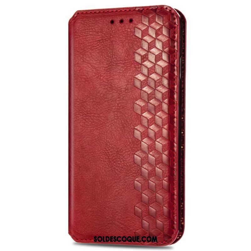 Flip Cover Xiaomi Redmi Note 11 / 11s Effet Cuir Texture Diamant