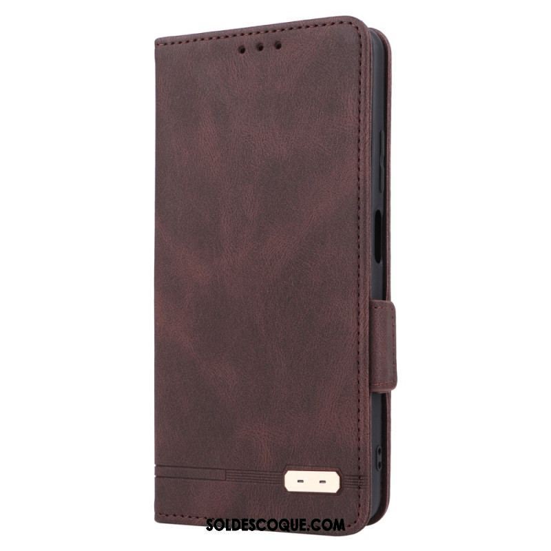 Flip Cover Xiaomi Redmi Note 12 Pro/Poco X5 Pro 5G Effet Cuir Stylé