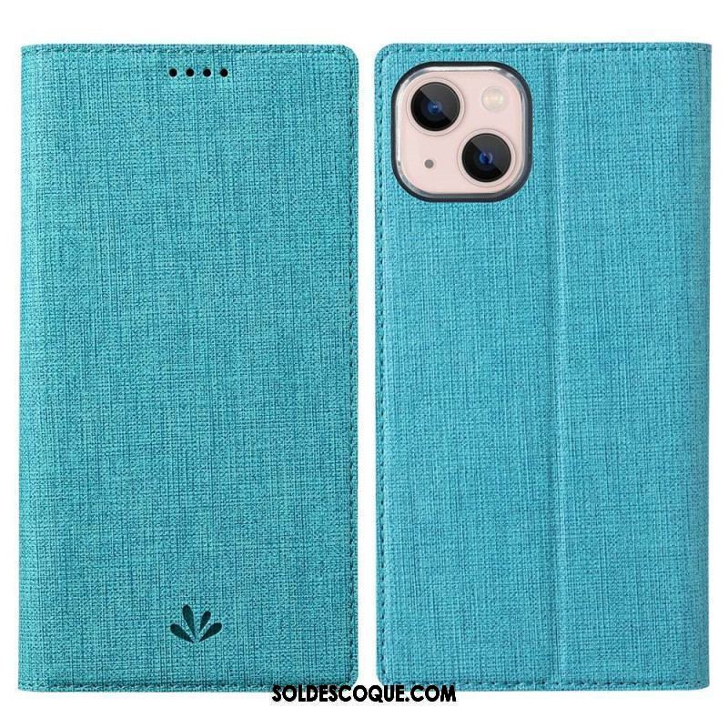 Flip Cover iPhone 14 Plus Texturée VILI DMX