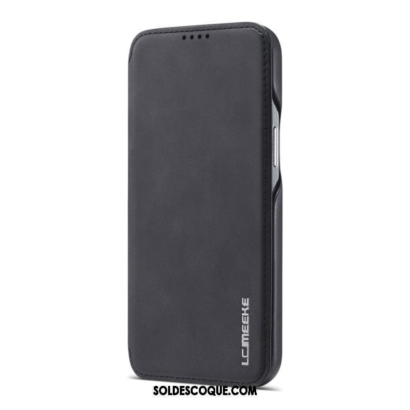 Flip Cover iPhone 15 Plus Simili Cuir LC.IMEEKE