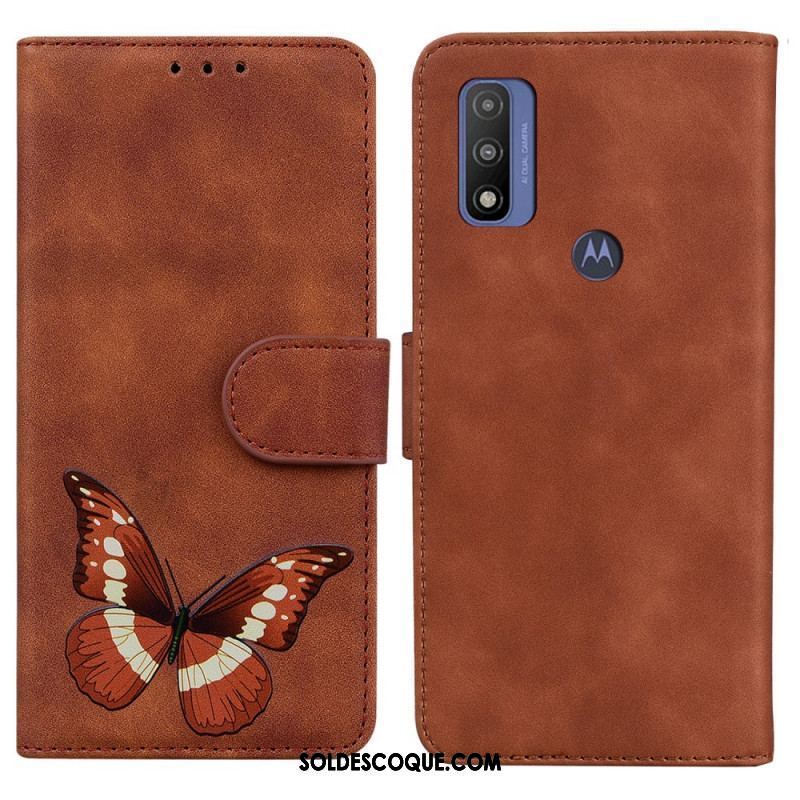 Housse Moto E40 / E30 / E20 Skin-Touch Papillon