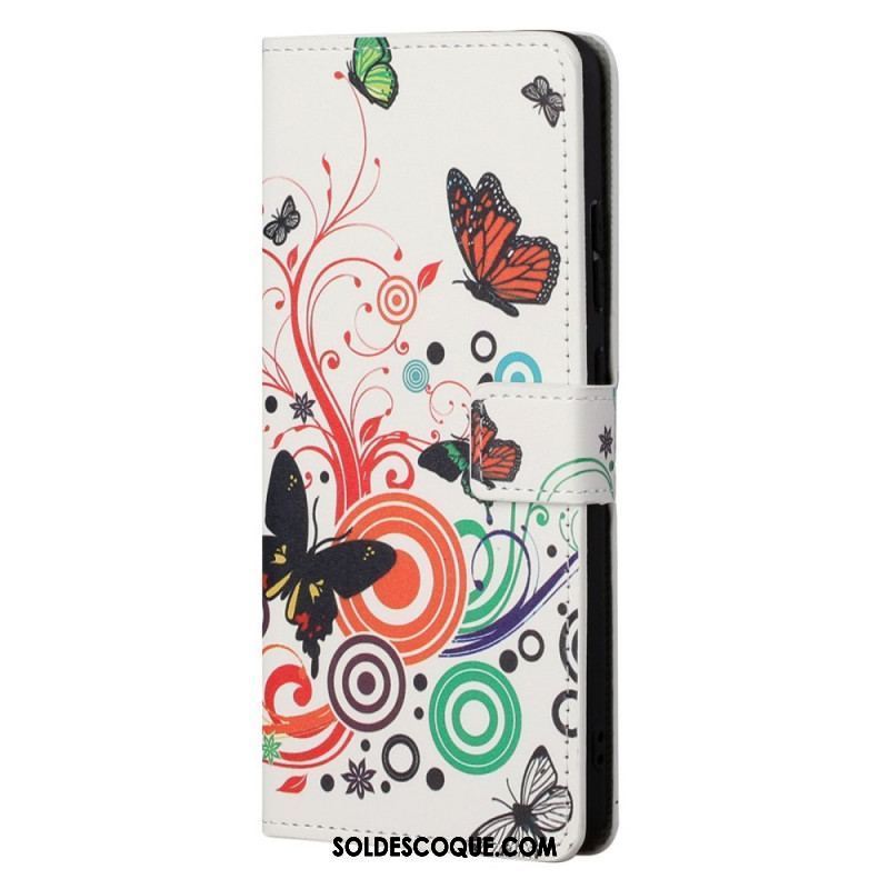 Housse Moto G41 / G31 Papillons et Fleurs